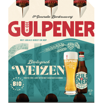 Gulpener - Ur-Weizen - BIO - Fles - 6 x 300ML
