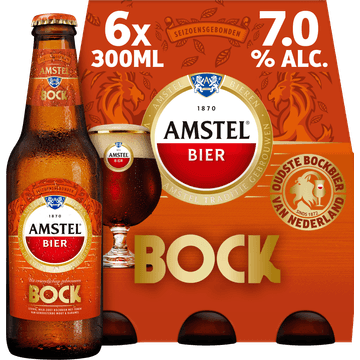 Amstel Bier Bock Fles 6 x 300ml