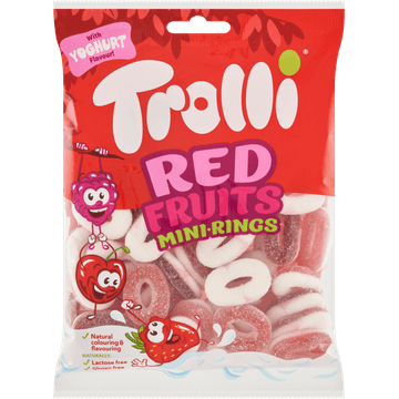 Trolli Red Fruits Mini-Rings Gom 200 g