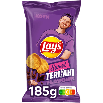 Lay's Max Ribbel Chips Sweet Teriyaki 185 g