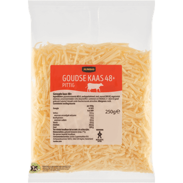 Jumbo Goudse Kaas Pittig 48+ Geraspt 250 g
