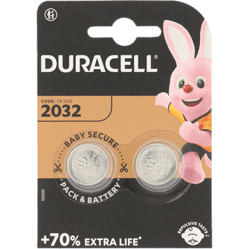 Duracell Knoopcel CR2032 2 Stuks