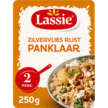 Lassie Voorgestoomde Zilvervliesrijst Panklaar 250 g