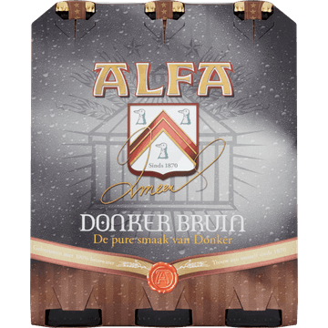 Alfa Donker Bruin Flessen 6 x 30 cl