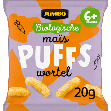 Jumbo Biologische Maïs Wortel Puffs 6+ Maanden 20 g