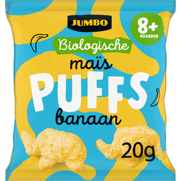 Jumbo Biologische Maïs Puffs Banaan 20 g
