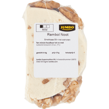 Jumbo Rambol Noot Smeltkaas 55+ met Walnoten ca. 125 g