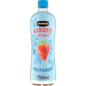 Jumbo Fruitsiroop Aardbei met Appel 750ML