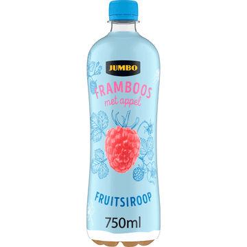 Jumbo Fruitsiroop Framboos met Appel 750ML