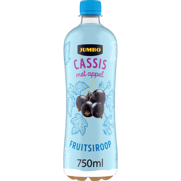 Jumbo Fruitsiroop Cassis met Appel 750ML