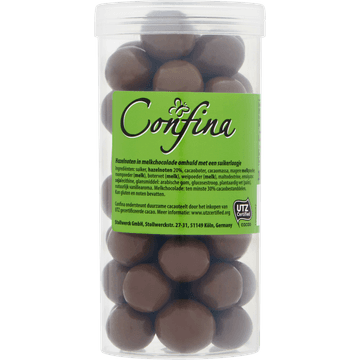 Confina Hazelnoten in Melkchocolade 200 g