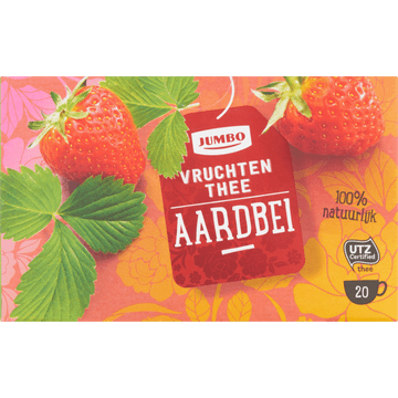 Jumbo Vruchten Thee Aardbei 20 Stuks