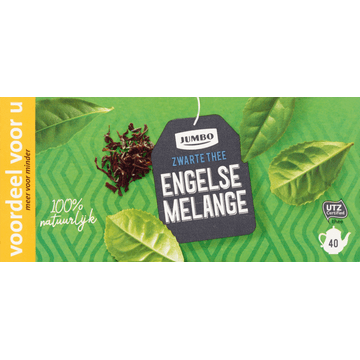 Jumbo Zwarte Thee Engelse Melange voor Pot 40 Stuks
