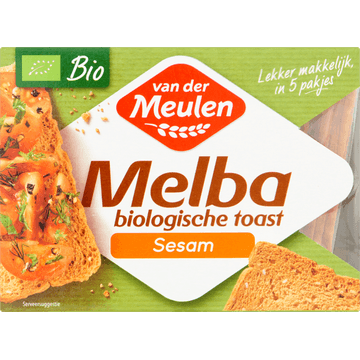 Van der Meulen Melba Biologische Toast Sesam 100 g