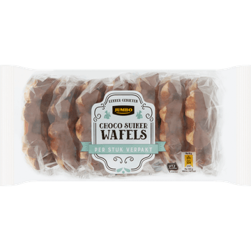 Jumbo Suikerwafels met Chocolade 7 Stuks