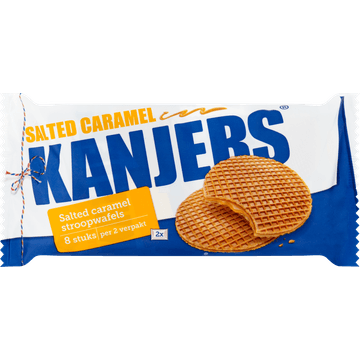 Kanjers Salted Caramel Stroopwafels 8 Stuks 320 g