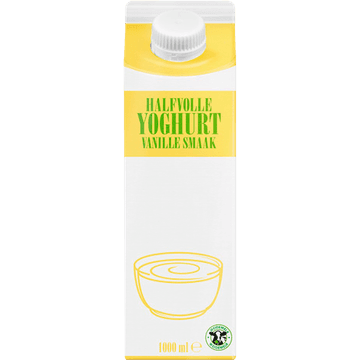 Halfvolle Vanille Yoghurt 1 L