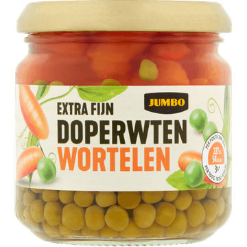 Jumbo Extra Fijne Doperwten Wortelen 180 g