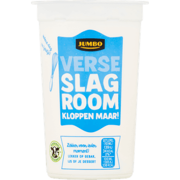 Jumbo Verse Ongeklopte Slagroom 250 ML
