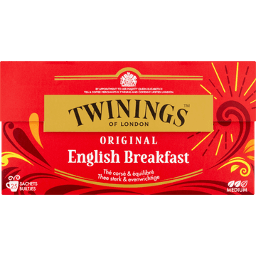 Twinings of London Original English Breakfast 25 Stuks