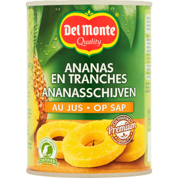 Del Monte Ananasschijven op Sap 565 g
