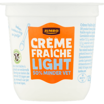 Jumbo Crème Fraîche Light 50% Minder Vet 125 g