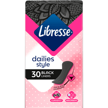 Libresse Black Daily Liners Normal 30 Stuks