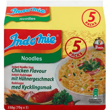 Indomie Instant Noodles Soup Chicken Flavour 5 x 70 g