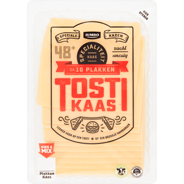 Jumbo 48+ Tosti Kaas Plakken 200 g