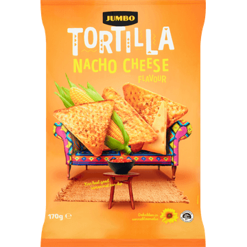 Jumbo Tortilla Nacho Cheese Chips 170 g