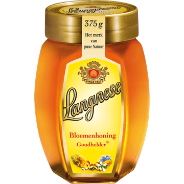 Langnese Bloemenhoning Goudhelder 375g