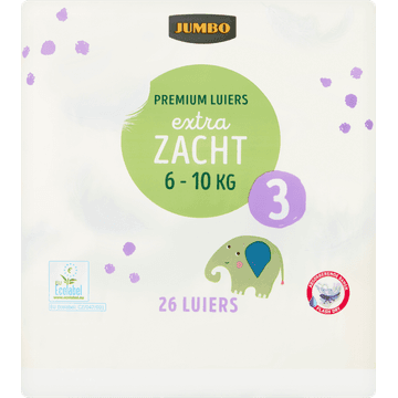 Jumbo Premium Luiers Maat 3 6-10 kg 26 Stuks