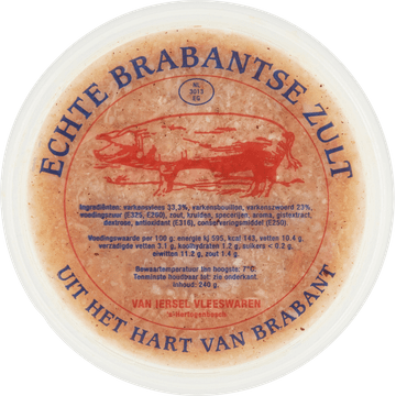Van Iersel Vleeswaren Echte Brabantse Zult 240 g
