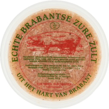 Van Iersel Vleeswaren Echte Brabantse Zure Zult 240 g