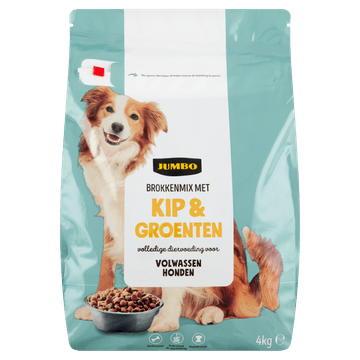 Jumbo Brokkenmix met Kip & Groenten voor Volwassen Honden 4 kg