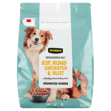 Jumbo Brokkenmix met Kip, Rund Groenten & Rijst 4 kg