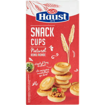 Haust Snack Cups Naturel Rond 130 g