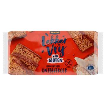 Jumbo Lekker Vrij van Gluten Ongesneden Ontbijtkoek 300 g