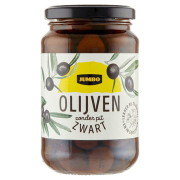 Jumbo Zwarte Olijven Zonder Pit 340 g