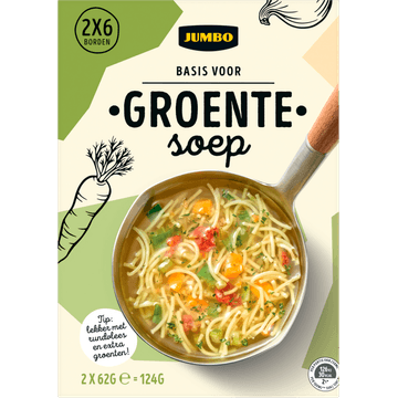 Jumbo Basis voor Groente Soep 2 x 62 g