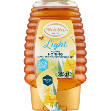 Melvita Light Mix van Honing Agave- en Cichoreiwortelsiroop 365 g
