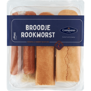 Compaxo Broodje Rookworst 330 g
