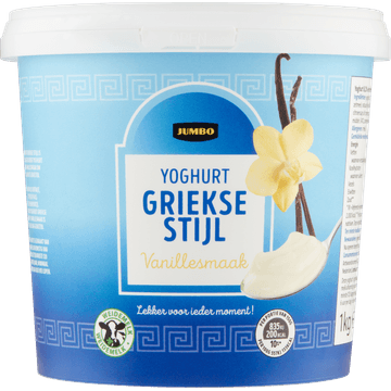 Jumbo Yoghurt Griekse Stijl Vanillesmaak 1 kg