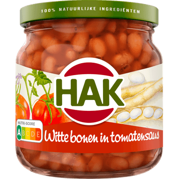 Hak Witte Bonen in Tomatensaus 185 g