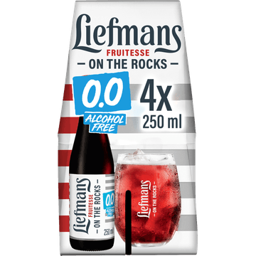 Liefmans - Fruitesse Alcoholvrij 0.0% - Fles - 4 x 250ML