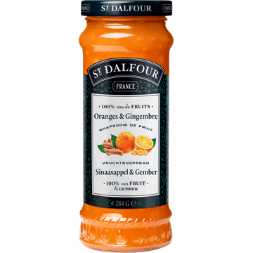 St. Dalfour Sinaasappel en Gember vruchtenspread