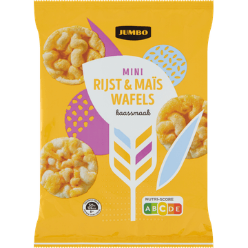 Jumbo Mini Rijst & Maïs Wafels Kaassmaak 30 g