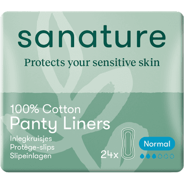 Sanature 100% Katoenen Inlegkruisjes Normal 24 Stuks