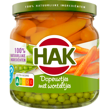 Hak Doperwtjes met Worteltjes 195 g