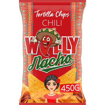 Willy Nacho Tortilla Chips Chili 450 g